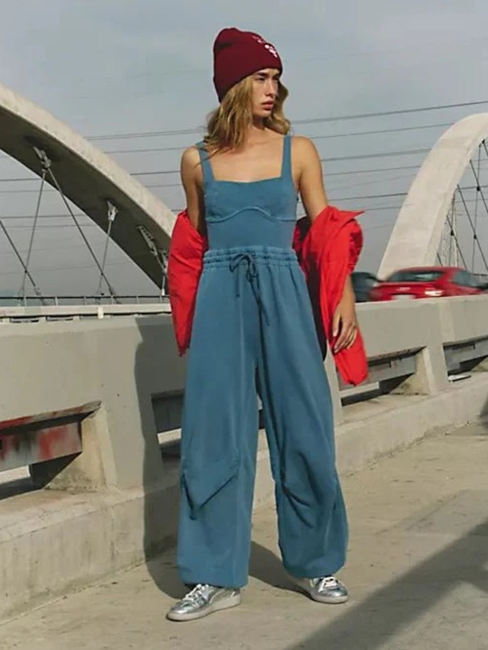 FP MOVEMENT Inbound Onesie Skyline Blue NWT
